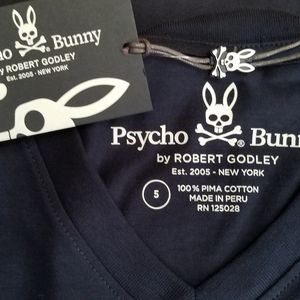 T-shirt Psycho Bunny Enzo Back – Grafica, Cotone Pima, Manica Corta